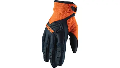 NEW THOR Youth Spectrum Gloves - Midnight/Orange -YOUTH SIZES-MOTORCYCLE/OFFROAD • $17.95