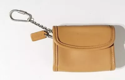 Rare Vintage 1990's Coach 7219 Camel Brown Leather Coin Purse / Wallet (New) • $175.99