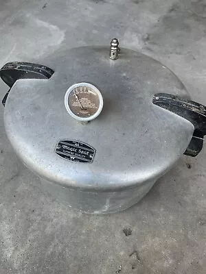 Vintage Magic Seal 7-16 Pressure Cooker Canner 16 QT Wood Handles *Untested* • $40