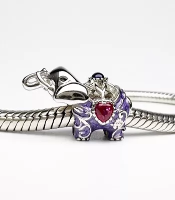 💖 Lucky Indian Elephant Charm Bead Genuine 925 Sterling Silver Animal 💖 • £18.95