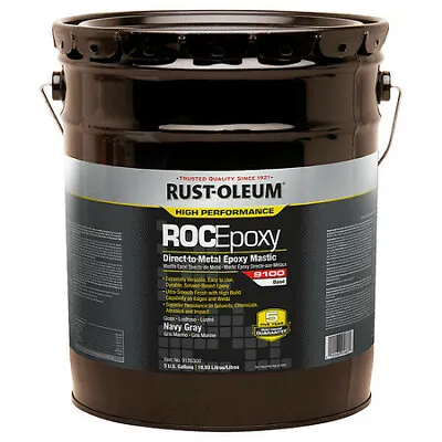 Rust-Oleum 9186300 Epoxy Paint Navy Gray Semi-Gloss 5 Gal 125 To 225 Sq • $591.99