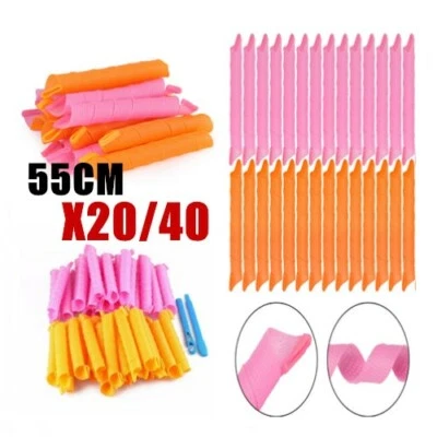 £9.99 • Buy 55cm Water Wave Curl Magic Curlers Formers Leverage Spiral Hairdressing Tools UK