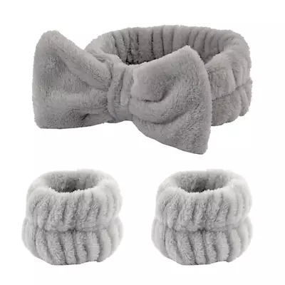 Wash Face Headbands For Women Coral Fleece Hair Bands Cuff Waterproof Bands Abso • $27.97