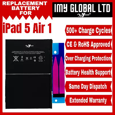 £15.55 • Buy OHYESIT® Genuine Replacement Battery For IPad Air 1 A1474, A1475, A1476, 8827mAh