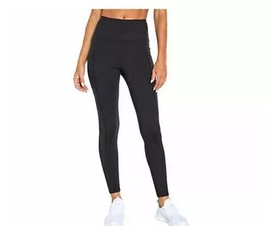 Marika Sport Women's High Waist Active Tight Pants Black Size L • $21.94