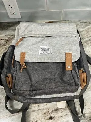 Eddie Bauer First Adventure Diaper Backpack Gray • $19