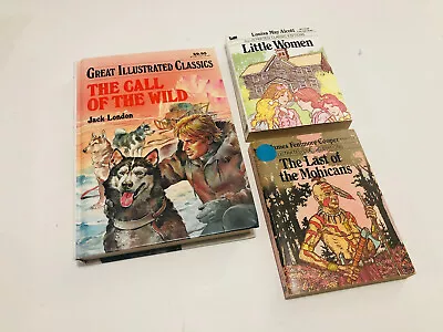 Vintage Great Illustrated Classic Editions Books Lot Of 3 - HC & Minis • $8