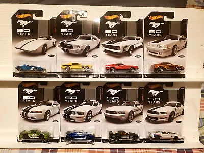 Hot Wheels 50 Years Mustang 2013 Set 8 Cars • $40