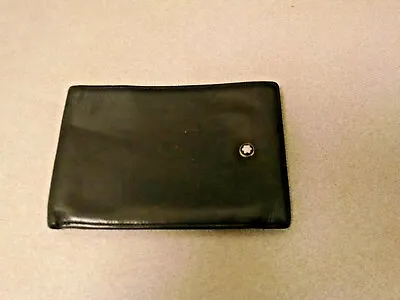 Montblanc 14548 Meisterstuck Leather Notepad Wallet- Black • $91