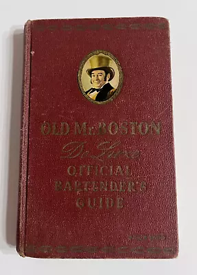 Vintage 1946 ~ 'Old Mr. Boston' DeLuxe Official Bartender's Guide ~ Illustrated • $25