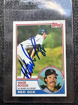 Wade Boggs Signed 1983 Topps HOF RC Auto • $39.99