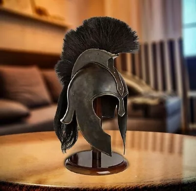 Greek Achilles Spartan Helmet Movie King Leonidas Medieval Roman Liner • $78.30