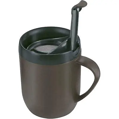 Zyliss Hot Mug Cafetière - Single Cup Fresh Coffee On The Go With Lid Graphite • £11.93