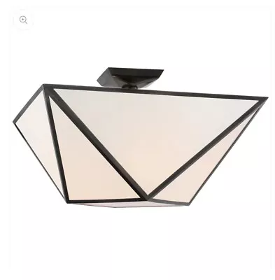 Visual Comfort NEW Julie Neill Lorino Large Semi-Flush Mount Bronze JN 4241BZ-WG • $950