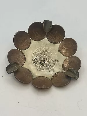 Mayan Coin Ashtray Trinket Dish Hand Crafted • $29.97