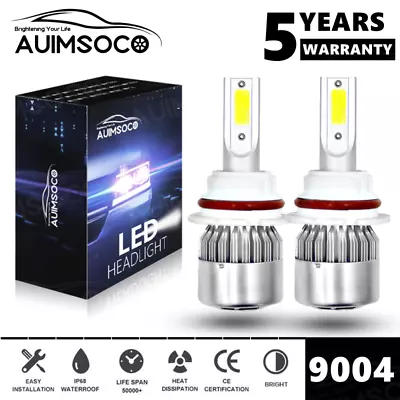 9004 HB1 LED Headlight Conversion Kit High Low Beam Bulbs 6500K Xenon White • $20.99