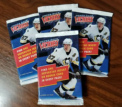 2007-08 Upper Deck Victory Hockey: (Four) 6 Card Packs - See Checklist- Kane RC? • $11.45