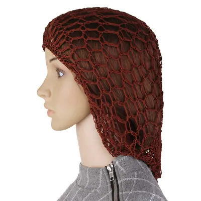 £4.85 • Buy Thick Hair Net Brown 1940s Style Elastic Hairnet Snood Wig   Mesh Cosplay