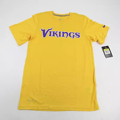 Minnesota Vikings Nike NFL Training Dri-Fit Short Sleeve Shirt Men's Gold New • $25.02