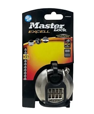 Master Lock Excell 4 DIGIT Combination 70mm Padlock M40DNUM • £29.99