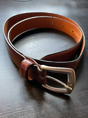 £47.69 • Buy Brown Giorgio Armani Leather Belt 28 Inch Waist