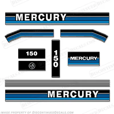 Fits Mercury 1991 150hp Outboard Decals - Custom Blue • $99.95