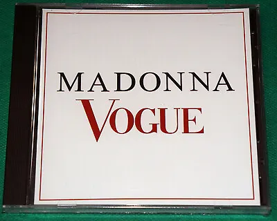 Madonna - Vogue BRAZIL Promo Cd 1990 WEA NO BARCODE • $99.99