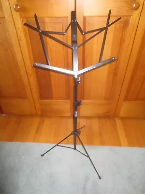 Unused ON STAGE Metal SHEET MUSIC Floor STAND W/Bag & Shoulder Strap Handle • $15