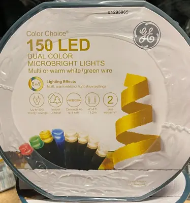 GE Color Choice 150 Ct 43.4-ft Multi-function Color Changing LED String Lights • $29.99