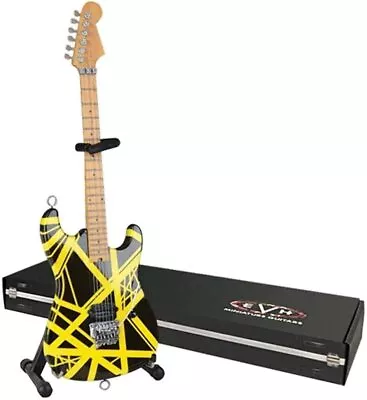 Minature Guitars Ax Heaven EVH-002 Black Yellow Mini Replica Guitar Van Halen • $167.39