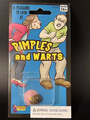 Vintage Fake Pimple Wart Zit Halloween Costume Prop Joke Prank Gag Gift NEW • $7.99