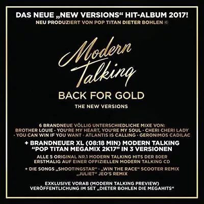 Modern Talking Back For Good New Lp • $33.03