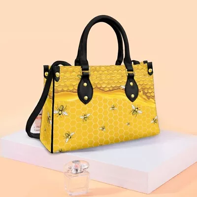 Beehive Bee Woman Tote Shoulder Bag Large Capacity Beauty Fashion Lady Handbag • $75.11