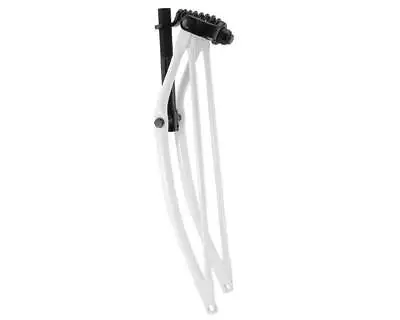 26” White/black Cruiser Bike Spring Fork Vintage Schwinn Chopper Bike 1  Headset • $92.99