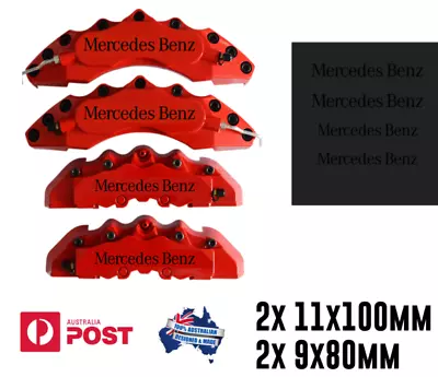 4x Mercedes AMG Premium Brake Caliper Sticker Decal BLACK • $12.50