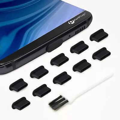 Port Plugs USB-C Dust Plugs 10-Pack - Compatible W/iPhone 15 Galaxy S24-S20 P... • $10.12