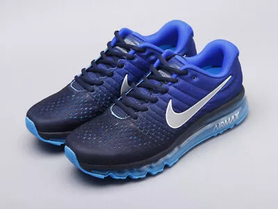 Nike Air Max 2017 Black/Blue 849559-400 Mens Running Shoes • $142.99