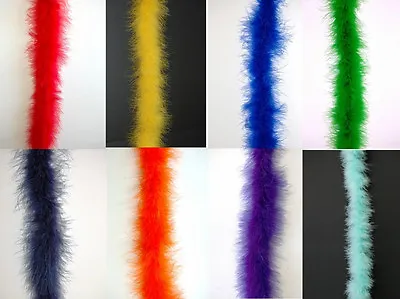 THIN MARABOU Feather BOA Top Quality 15 Gram/72  MANY COLORS (Halloween/Costume) • $13.49