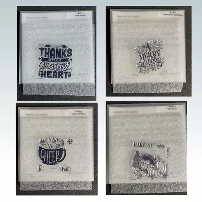 NIP Set Of 4 Close To My Heart Acrylic Clear Stamps A1309 A1310 A1311 A1312 • $19.99