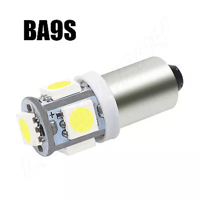 10Pcs 6V 6 Volt BA9S T4W 2835 1 LED Car Dash Map Light Side Parker Bulb White 6K • $8.88