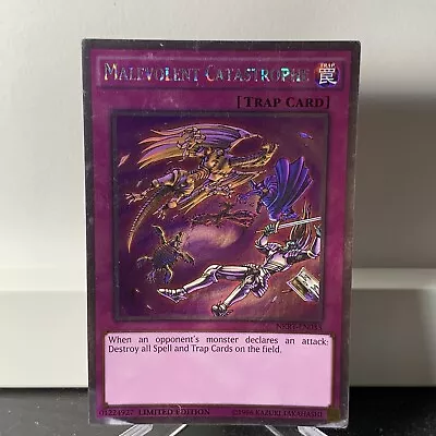 Malevolent Catastrophe NKRT-EN033 Platinum Rare Limited Edition TRAP Card • $1.99