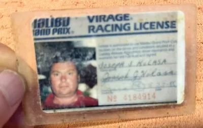 Vtg Malibu Grand Prix Drivers Operators RACING License 1986 NASCAR • $8.75