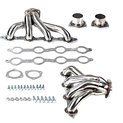 Fit For LS Conversion Swap Chevy El Camino Monte Carlo GMC Sprint Hugger Headers • $129.99