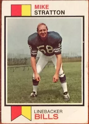 1973 Topps Football Card No. 388 Mike Stratton Buffalo Bills Linebacker • $1.49