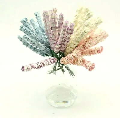 Mulberry Paper Heather/Lavender Craft Flowers Embellishments Varied Colours • £2.45