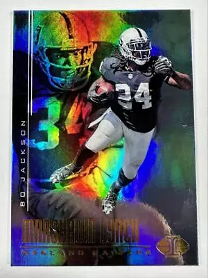 2017 Panini Illusions 76 Bo Jackson Marshawn Lynch Rainbow Las Vegas Raiders • $3.49