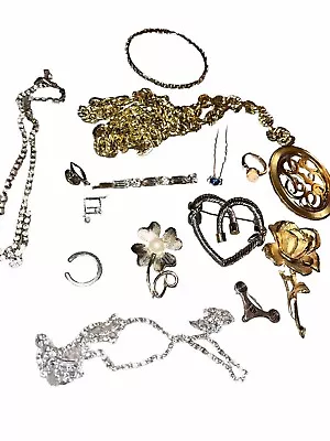 Vintage Antique Jewelry Lot Brooches Pin Gold Silver Pearl 16 Pieces • $180