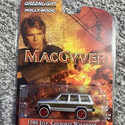 Greenlight MACGYVER- 86 Jeep Wagoneer Target Red Chase) • $25