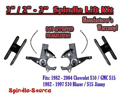 3  / 2-3  Lift Kit Brakelines FOR 82 -05 Chevrolet S-10 GMC S-15 Sonoma Blazer • $299.72