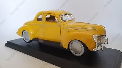 MAISTO 1:18 Scale - 1939 Ford Deluxe Coupe In Yellow - Diecast Model Car • £39.95